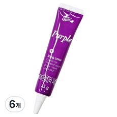 브레드가든 아이싱칼라 식용색소 퍼플, 25g, 6개