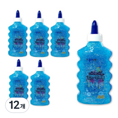 종이나라 머메이드 슬라임 액체풀, 12개, 파랑