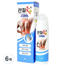 3WB 關節愛 涼感按摩凝膠 滾珠型 90g, 6個, 單一顏色