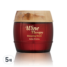 HOLIKA HOLIKA Wine Therapy晚安面膜 紅酒款, 120ml, 5個