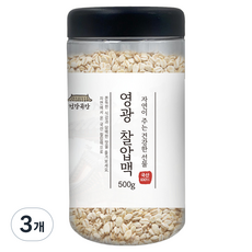 건강곡간 국내산 영광 찰압맥, 500g, 3개