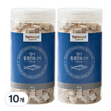 탐사 반려동물 동결건조 간식, 북어트릿, 80g, 10개