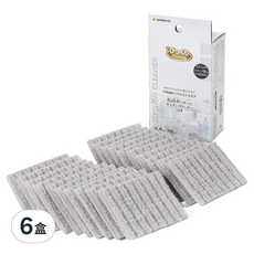 SANKO 廚房水槽餐具清潔布抗菌加工 BA-55 6×8mm 灰色, 20片, 6盒