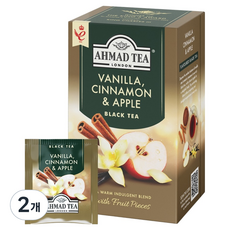 AHMAD TEA 香草肉桂蘋果茶, 2個, 20入, 2g