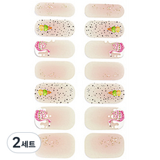 가이만 셀프 아트 네일스티커 세트, 2세트, ZX-3790