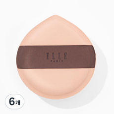 ELLE PARIS BIG 팡팡퍼프 + 휴대용 케이스 증정, 6개, 무향