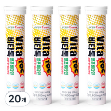 에버틴 비타톡 발포비타민 레몬맛, 20정, 20개