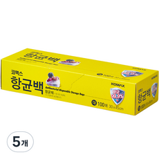 코멕스 항균 비닐백 대 30 x 45cm, 단일사이즈, 100개, 5개