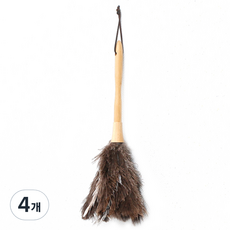 네이쳐리빙 타조깃털 먼지털이개 M, 혼합색상, 4개