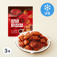 쿠즈락 한입쏙닭 양념 닭강정 양념치킨맛 (냉동), 500g, 3개