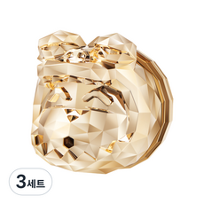 벨르아망 짱구는못말려 초코비 공룡짱구 차량용방향제, 3세트, 샤인골드 블랙체리