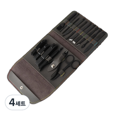 MEO皮革修甲工具包 16件組, 灰色, 4組