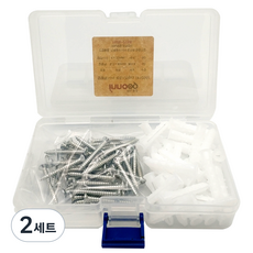 Innotime 白色塑膠壁虎 + 一般螺絲組, 2套