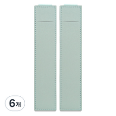 미소로운 다이어리 볼펜 홀더 S 16.5 x 3.5 x 0.5 cm, 라이트블루, 6개