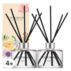 코코도르 시그니처 디퓨저 200ml x 2p + 섬유스틱 10개 세트, 에이프릴프레쉬, 400ml, 4개