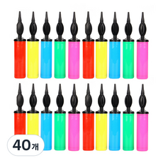 마켓감성 풍선 손펌프, 랜덤발송, 40개