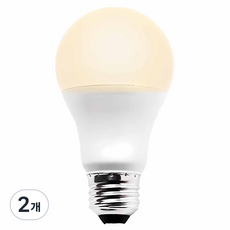 번개표 컨버터 내장형 LED램프 10W, 전구색, 2개 전구색, 2개