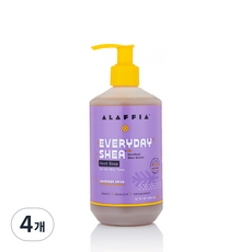 알라피아 에브리데이 시어 핸드솝 라벤더, 354ml, 4개