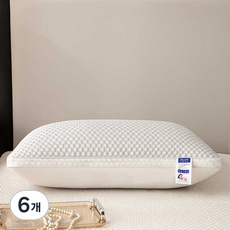라온슬립 목편한 수면 경추 베개, 그레이, 6개