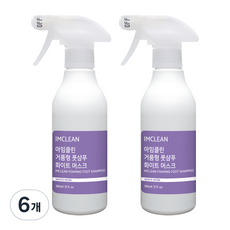 아임클린 클린데이 거품형 풋샴푸 화이트머스크 385ml, 1개입, 6개