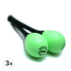 파란뮤직 ONE 핸들 미니 마라카스 악기완구, Green, 3개