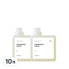 everycare 洗碗機用洗碗粉, 500g, 10個