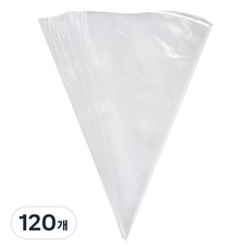 베스톰 삼각비닐짤주머니 40cm, 투명, 120개