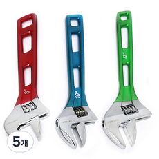 CAYMAN 彩色輕量活動扳手 250mm 隨機出貨, 5個