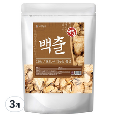 건강중심 국산 백출 삽주뿌리, 250g, 3개