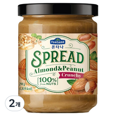 폰타나 스프레드 아몬드 & 피넛, 290g, 2개