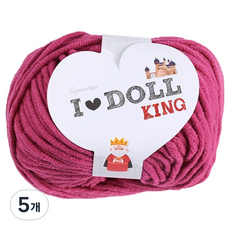 니뜨 아이돌킹 뜨개실 45g, 진핑크, 5개
