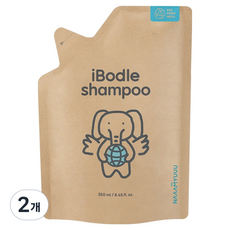 아이보들 유아 샴푸 리필, 250ml, 2개