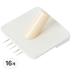 MONOFLAT 原木方形單孔牆壁釘 2入, 混合顏色, 16個