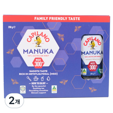 카필라노 마누카꿀 MGO300+, 250g, 2개