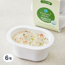 얌이밀 이유식 닭치즈 브로 콜리 옥수수 무른밥, 200g, 6개