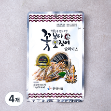 한양식품 꽃보다 오징어 슬라이스, 4개, 15g