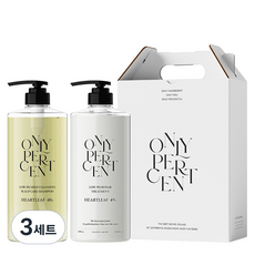 Only Percent魚腥草40洗髮精 1000ml+49護髮素 1000ml禮盒組, 3組