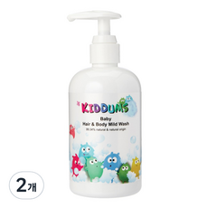 키덤스 베이비 헤어/바디 마일드 워시, 2개