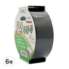 polar bear 北極熊 布膠帶 36mm x 15Y, 黑色, 6捲