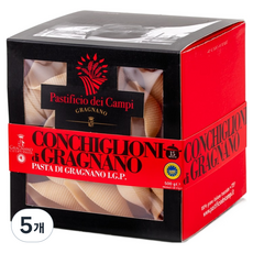 파스티피치오데이캄피 꼰킬리오네 파스타면, 500g, 5개