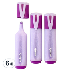 Maped 閃粉亮片粉彩螢光筆, 粉彩紫色, 6個