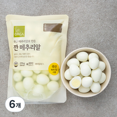 ORGA 깐 메추리알, 270g, 6개
