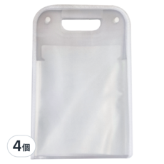 手提風琴夾, 透明, 4個