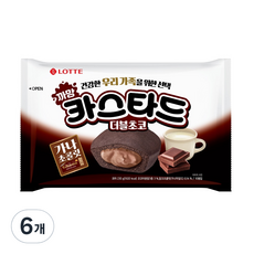 까망 카스타드 더블초코, 230g, 6개