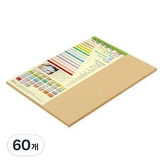 종이문화 레인보우카드 두꺼운 양면카드지 205g 04 버프, 60개