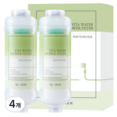 바이아우어 더 안심 비타민 샤워필터, 4개, 피톤치드향