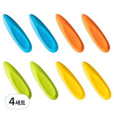 deLi 得力 無屑橡皮擦4件組, 黃色, 藍色, 綠色, 橘色, 4套