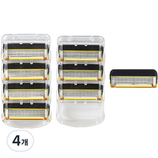 Onbiyu 吉列兼容高級貼身 5 層刀片 Fusion 5 Pro Shield, 4個, 4件