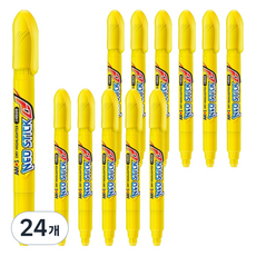 NEOSTICK 固體螢光筆 8mm, 24個, 黃色