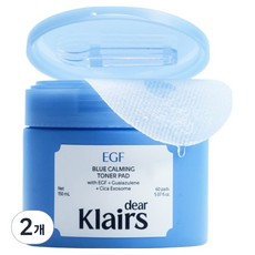 클레어스 EGF 블루 진정 토너 패드 150ml, 60매입, 2개